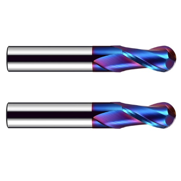 BNM650 Tungsten Carbide Ball Nose Milling Bits For 65HRC Work Material